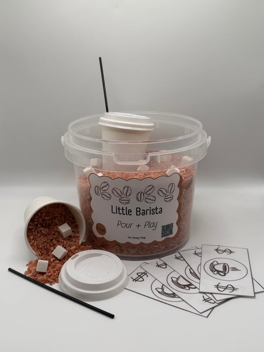 "Little Barista" Pour + Play Bucket